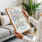 Vintage Orlando Florida Map Print, City Wall Art (Digital Download)