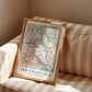Vintage San Francisco Map Print, California Travel Poster (Digital Download)
