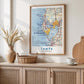 Vintage Tampa Florida Map Print, City Wall Art (Digital Download)