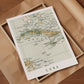 1907 Vintage Cuba Map Poster, Antique Caribbean Travel Wall Art (Digital Download)
