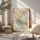 1881 Vintage Mexico Map Poster, Mexico Wall Art (Digital Download)