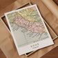 Rome Italy Map Poster, 1899 Vintage Reproduction (Digital Download)