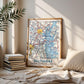 Vintage Baltimore Map Poster, Maryland City Art Print (Digital Download)