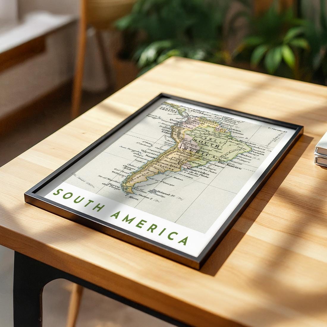 1892 South America Patagonia Map Poster, Vintage Argentina Brazil Wall Art (Digital Download)