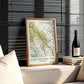 Vintage Banff National Park Map Poster, Canada Travel Wall Art (Digital Download)