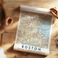 Vintage Boston Map Print, Massachusetts City Wall Art (Digital Download)
