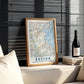 Vintage Boston Map Print, Massachusetts City Wall Art (Digital Download)