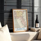 Vintage Florida Map Print, Travel Wall Art (Digital Download)
