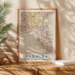 Vintage Florida Map Print, Travel Wall Art (Digital Download)