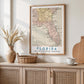 Vintage Florida Map Print, Travel Wall Art (Digital Download)