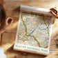 Glacier National Park Vintage Map Print, Montana Wall Art (Digital Download)