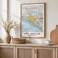 Vintage Los Angeles Map Print, California Travel Poster (Digital Download)