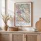 Vintage San Francisco Map Print, California Travel Poster (Digital Download)