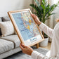 Vintage Tampa Florida Map Print, City Wall Art (Digital Download)