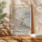 Vintage Washington DC Map Print, USA City Travel Poster (Digital Download)