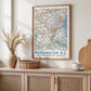 Vintage Washington DC Map Print, USA City Travel Poster (Digital Download)