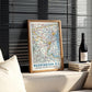 Vintage Washington DC Map Print, USA City Travel Poster (Digital Download)
