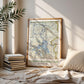 Yellowstone National Park Vintage Map Print (Digital Download)