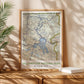 Yellowstone National Park Vintage Map Print (Digital Download)