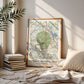Yosemite National Park Vintage Map Print, California Travel Poster (Digital Download)