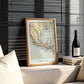 1881 Vintage Mexico Map Poster, Mexico Wall Art (Digital Download)