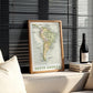 1892 South America Patagonia Map Poster, Vintage Argentina Brazil Wall Art (Digital Download)