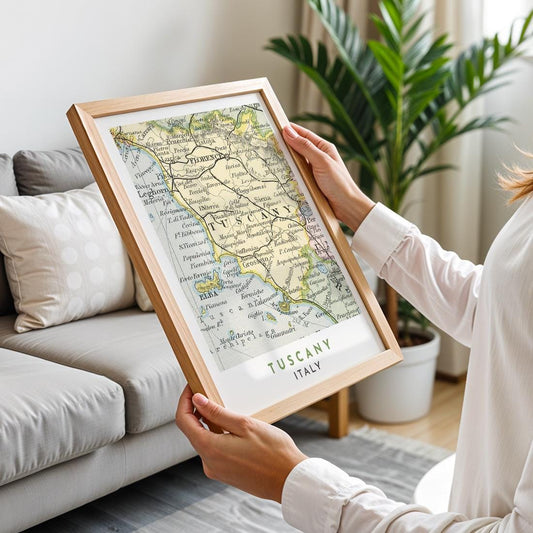 Tuscany Poster, Florence Travel Print, Florence 1899 Vintage Map (Digital Download)
