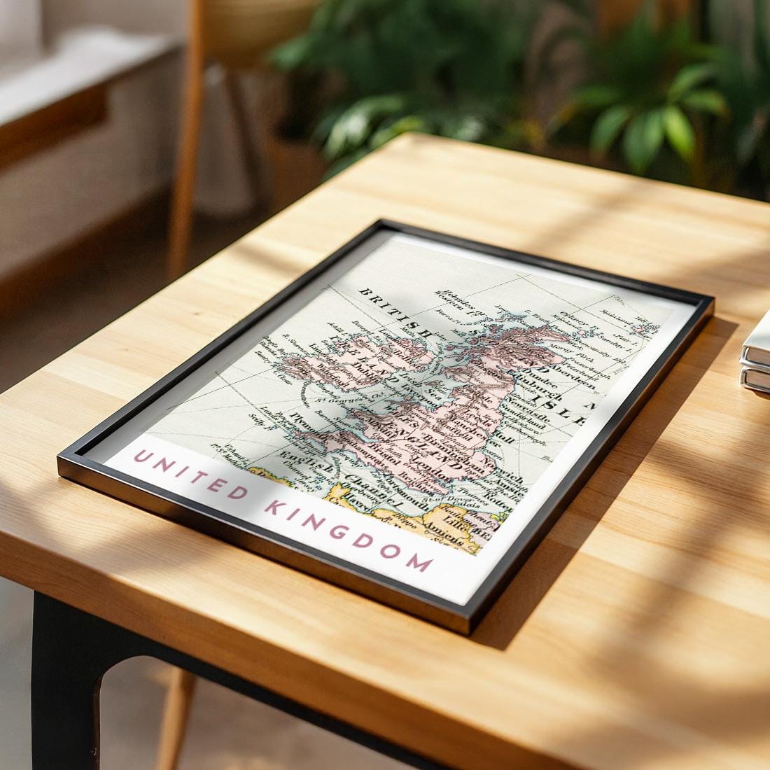 1892 United Kingdom Map Reproduction, Britain Wall Art (Digital Download)