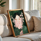 Japanese Wall Art Print, Woman With Cherry Blossom Flowers, Gallery Painting Style (Digital Download)