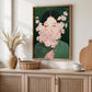 Japanese Wall Art Print, Woman With Cherry Blossom Flowers, Gallery Painting Style (Digital Download)