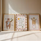 Bear Nursery Wall Art Set of 3, Baby Room Prints, Gender Neutral Nursery Decor