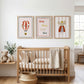 Stay Cosy Nursery Wall Art Set of 3, Hot Air Balloon & Mouse Prints, Neutral Nursery Decor