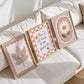Shining Star Nursery Wall Art Set of 3, Daisy Flower Baby Room Print, Neutral Nursery Decor
