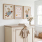 Space Mouse Nursery Wall Art Set of 3, Love You to the Moon and Back Neutral Nursery Prints