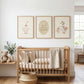 Vintage Goose Nursery Wall Art Set of 3, Duck Prints, Neutral Storybook Baby Room Decor
