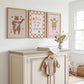 Bear Nursery Wall Art Set of 3, Baby Room Prints, Gender Neutral Nursery Decor