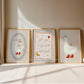 Silly Goose Nursery Wall Art Set of 3, Love You to the Moon and Back Baby Room Prints, Neutral Nursery Decor