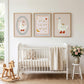 Silly Goose Nursery Wall Art Set of 3, Love You to the Moon and Back Baby Room Prints, Neutral Nursery Decor