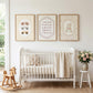 Vintage Alphabet Neutral Nursery Prints Set of 3, Baby Boy's Car Wall Art