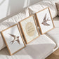 Vintage Bird Nursery Prints, Set of 3, Swallow Loved Beyond Measure Nursery Quote Wall Art