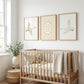 Swan Nursery Wall Art Set of 3 Prints, Vintage You Are My Sunshine Quote, Neutral Baby Room Decor