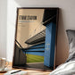 Manchester City Football Stadium Poster, Football Wall Art, Man City Gift, A4 or A3