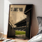 Newcastle Football Stadium Poster, Football Wall Art, A4 or A3