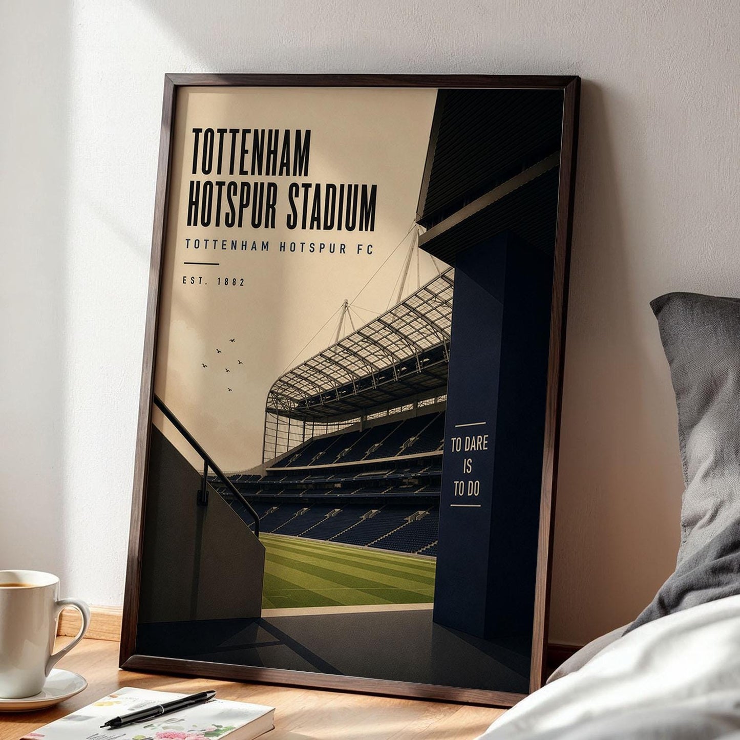 Tottenham Football Stadium Poster, Tottenham Fan Gift, A4 or A3
