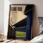 Leeds Football Stadium Poster, Football Stadium Print, A4 or A3