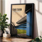 Manchester City Football Stadium Poster, Football Wall Art, Man City Gift, A4 or A3
