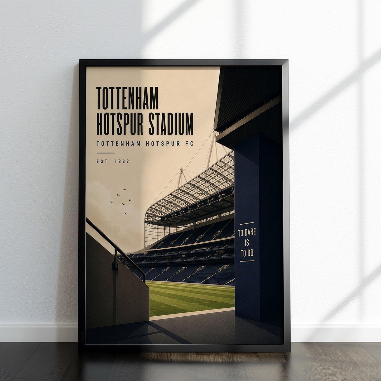 Tottenham Football Stadium Poster, Tottenham Fan Gift, A4 or A3