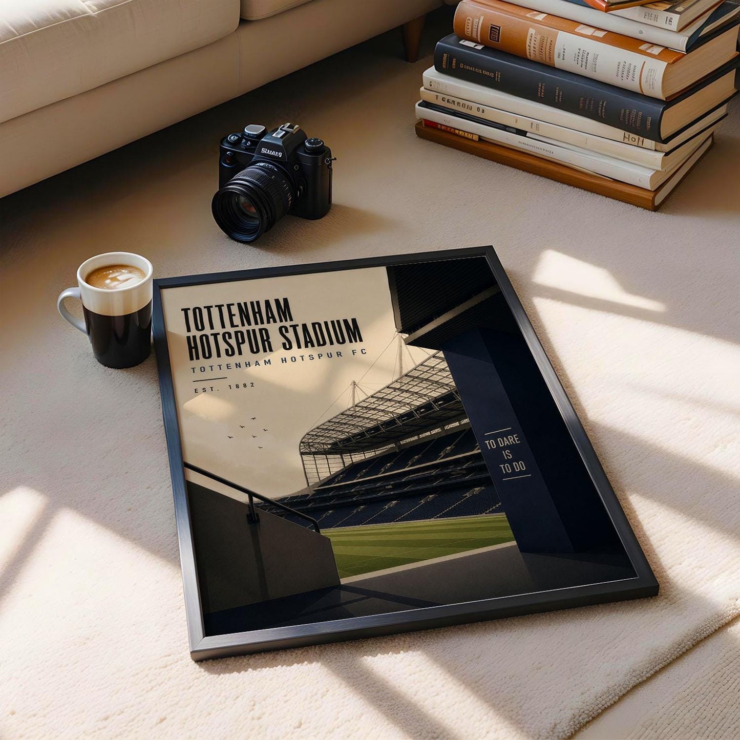 Tottenham Football Stadium Poster, Tottenham Fan Gift, A4 or A3