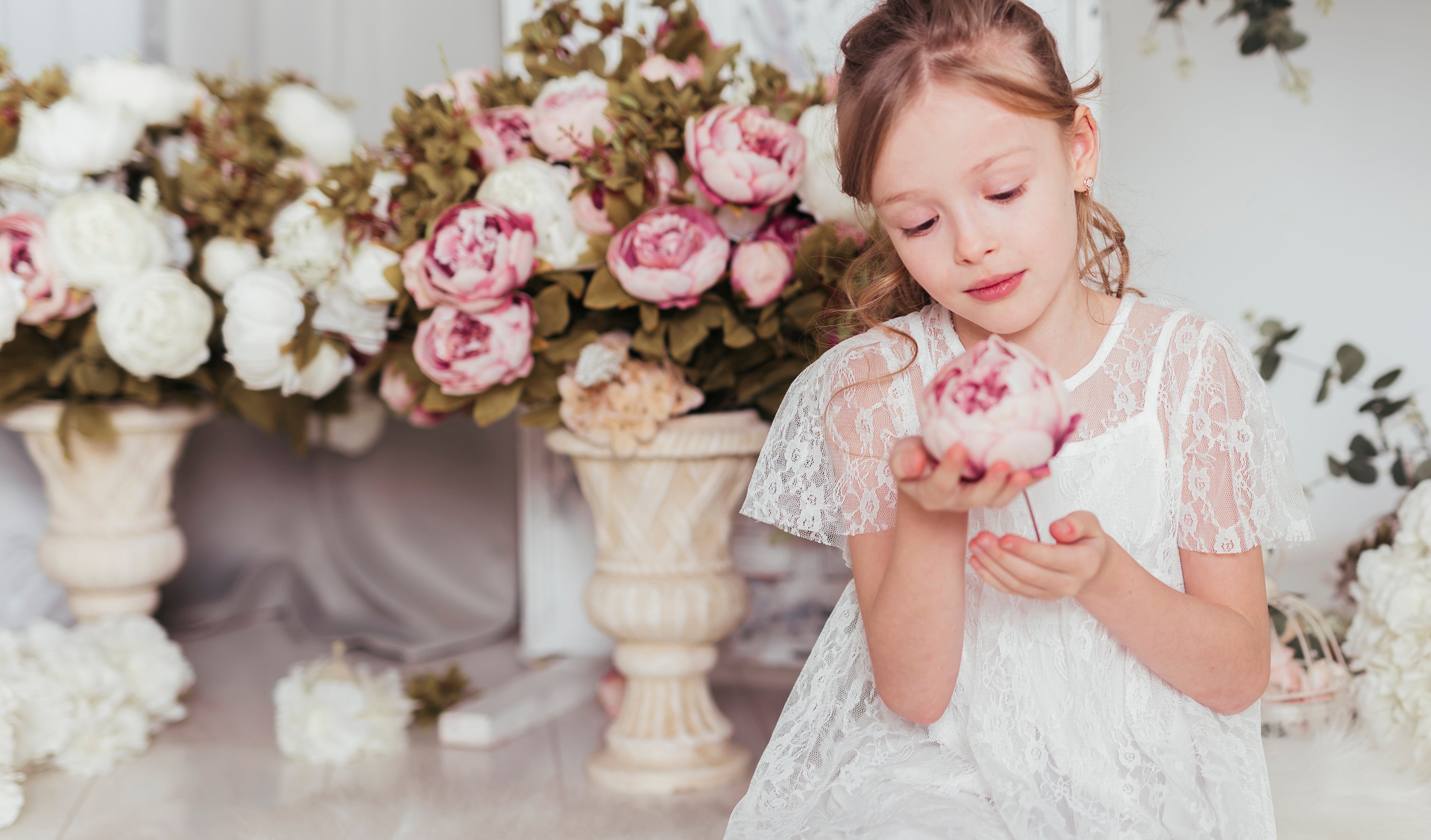 image of a young girl celebrating her first holy communion