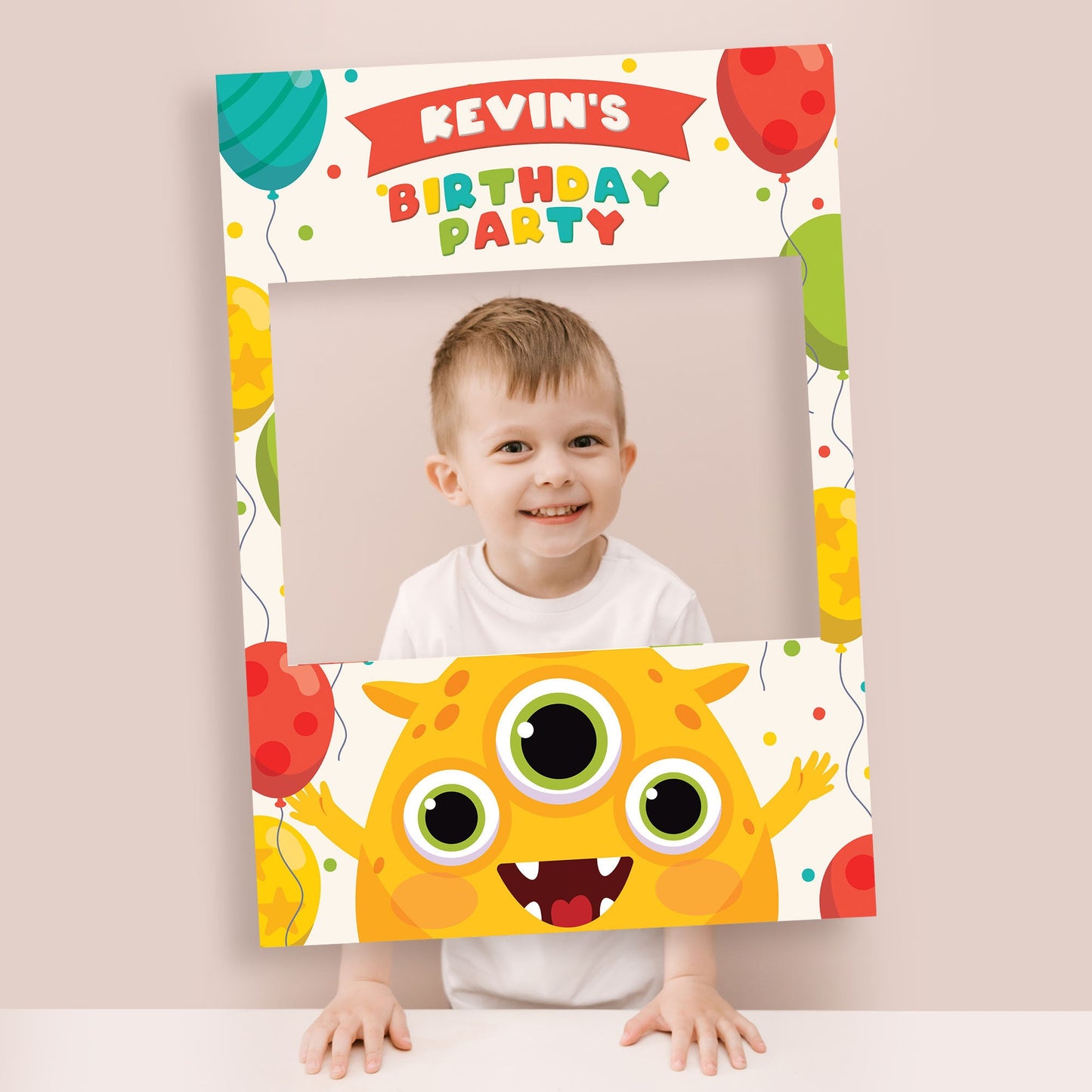 Kids Birthday Party Selfie Frame and Party Sign